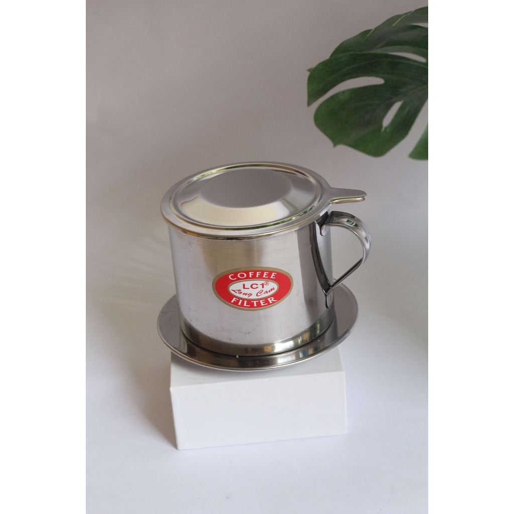 Phin pha cà phê cafe bằng inox Coffee Finter VỎ XANH cafe đẹp cao cấp Sài Gòn Long Cam loại đẹp các số 6-7-8-9 BH ĐÔ