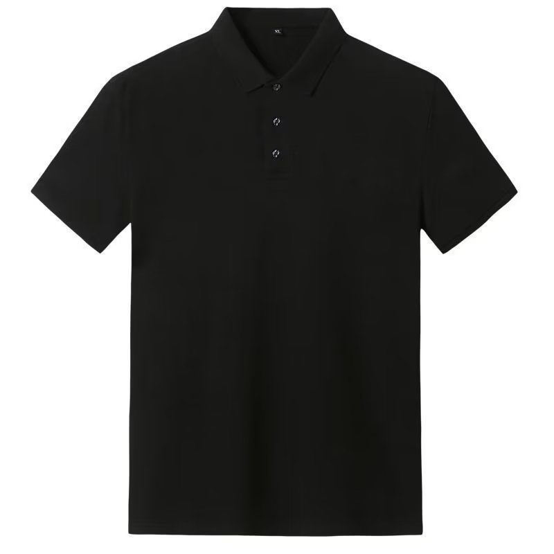 Áo polo plus size m-8xl Tay Ngắn Màu Trơn Đơn Giản Cho Nam