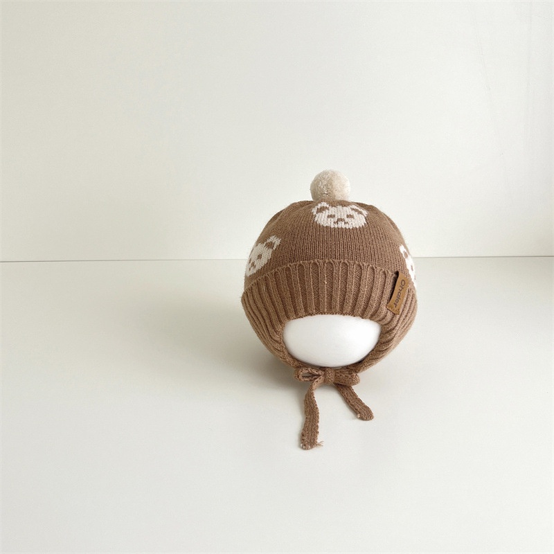 Mũ Len Bảo Vệ Tai Dễ Thương Thời Trang Hàn Quốc Cho Bé