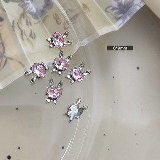 Charm Bạc Đá Pha Lê Hồng Pastel