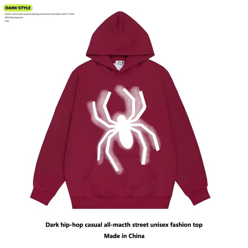 Áo Sweater In Hình Nhện Phong Cách Đường Phố Mỹ Thời Trang Thu Đông