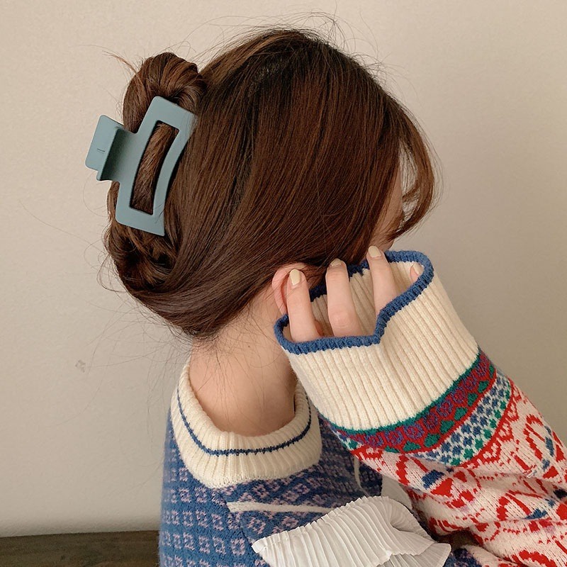 Kẹp Tóc Hàn Quốc Hình Cá Mập Mặt Nhám Dễ Thương