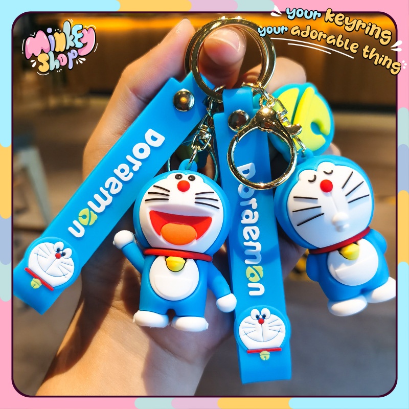 Móc khoá Doraemon cute + móc chìa khoá Hottrend Hàn Quốc dễ thương phụ kiện túi xách ba lo cặp xách - Minkey