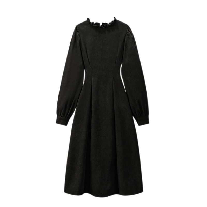 🌸Hàng Order🌸 Váy Đầm Bigsize Váy Cổ Bèo Chiết Eo Thắt Đai Che Bụng Dáng Dài Thanh Lịch Nữ Tính🌸Hàng Quảng Châu