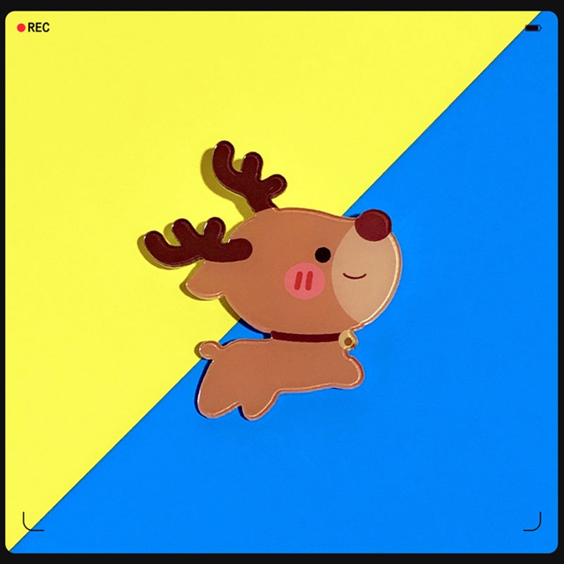 Trâm Cài Áo Hình Ông Già Noel Hoạt Hình Bằng acrylic Dễ Thương Phong Cách Hàn Quốc