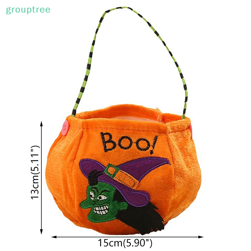 Túi Đựng Kẹo Hình Bí Ngô / Mèo Đen / Phù Thủy Trang Trí halloween 2023 prta