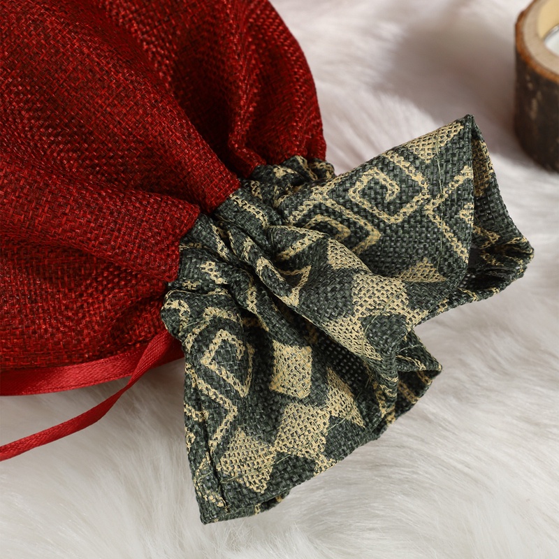 Túi Dây Rút Đựng Kẹo Giáng Sinh Năm Mới