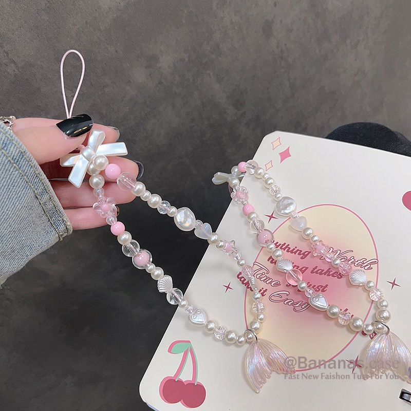 Dây Đeo Điện Thoại / airpods Chống Rơi Hình Nàng Tiên Cá Dễ Thương