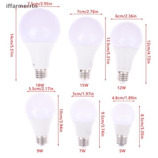 Bóng đèn led e27 ánh sáng trắng ấm / lạnh 5w 7w 9w 12w 15w 18w