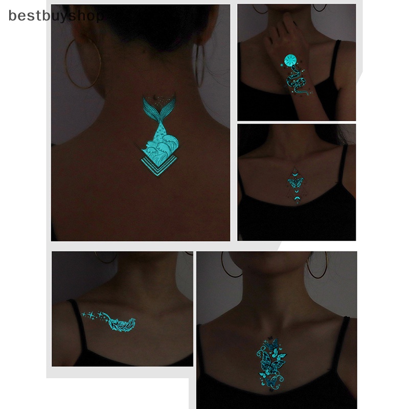 Hình Xăm Dán Tạm Thời Chống Thấm Nước Phát Quang Độc Đáo Mới