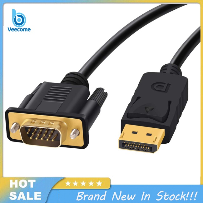 Veecome Dây Cáp Chuyển Đổi Cổng Hdmi Sang vga 1080p 60hz Cho Màn Hình Máy Chiếu laptop