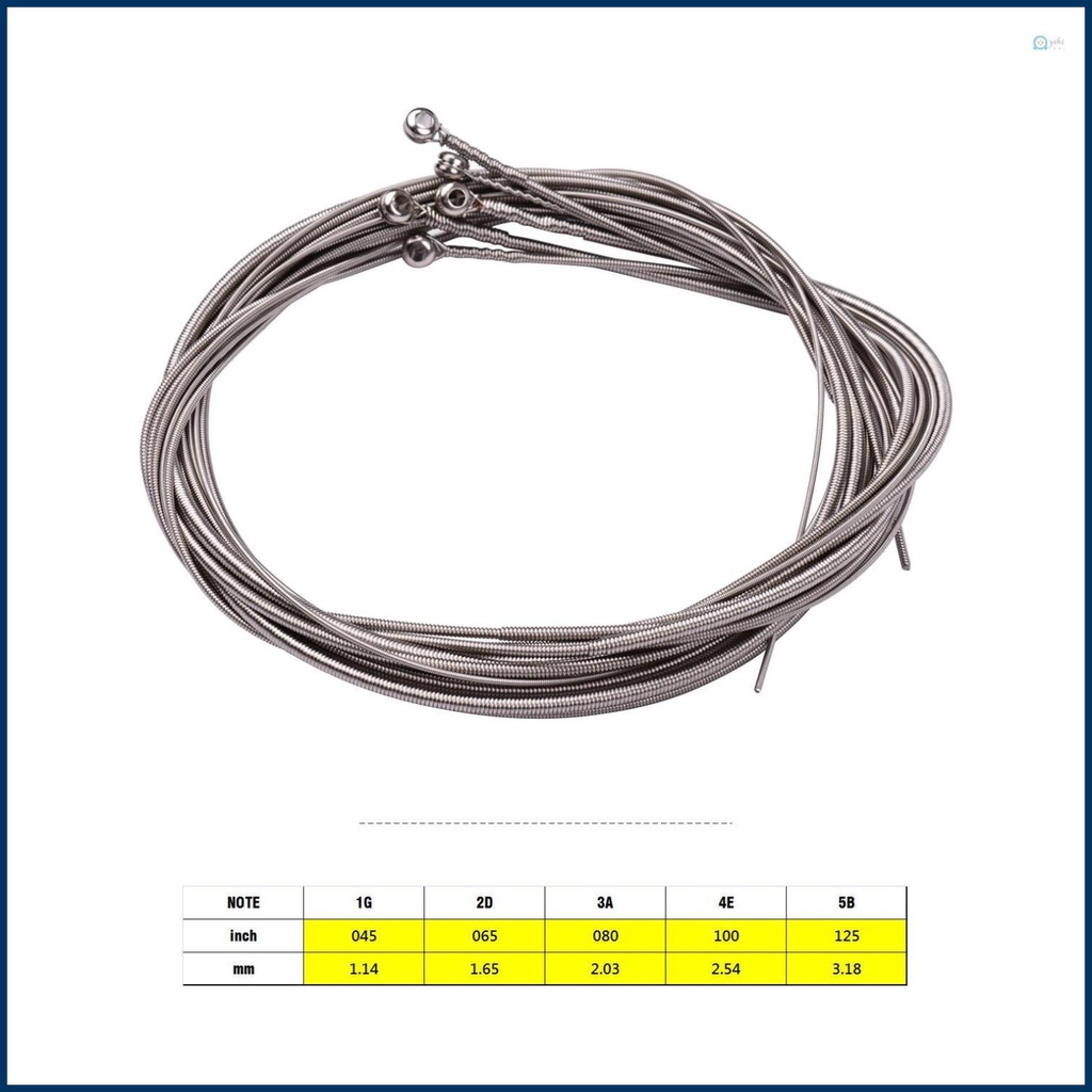 Bộ Dây Đàn guitar Điện bass Bằng Hợp Kim Niken Chống Ăn Mòn 5 Dây