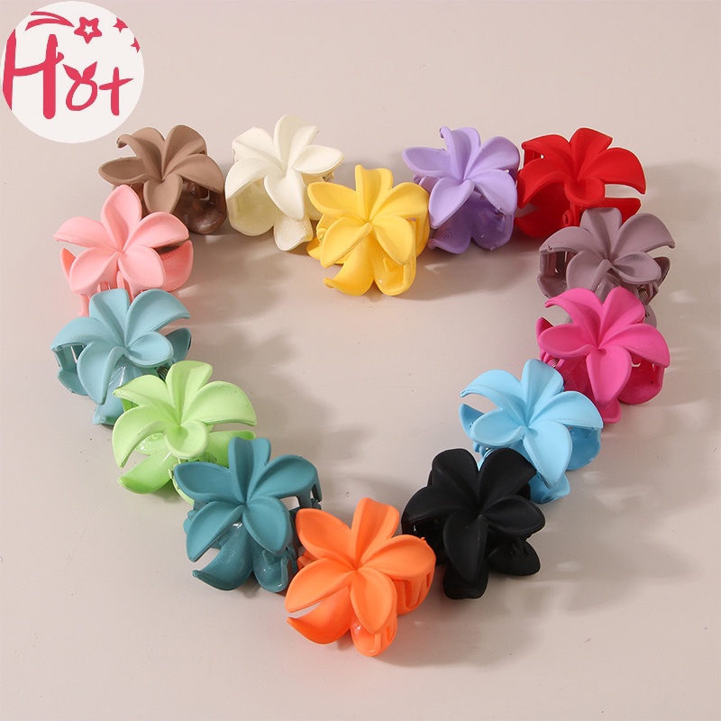 Jr Kẹp Tóc Hình Hoa lily Màu Trơn Xinh Xắn Cho Nữ vn