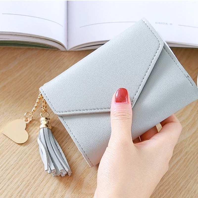 Ví Ngắn Đựng Thẻ Ngân Hàng / Danh Thiếp Có Tua Rua