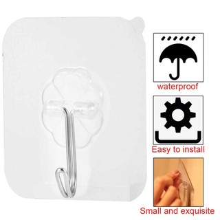 Hooks Firm Wall Sticky Hooks Hangers Holder Clothes Kitchen Non-trace Tool