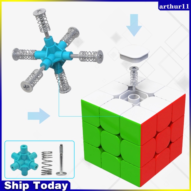 Đồ Chơi Khối Rubik 3x3 Xoay Tròn Mượt Có Nam Châm Giáo Dục Cho Người Lớn Và Trẻ Em