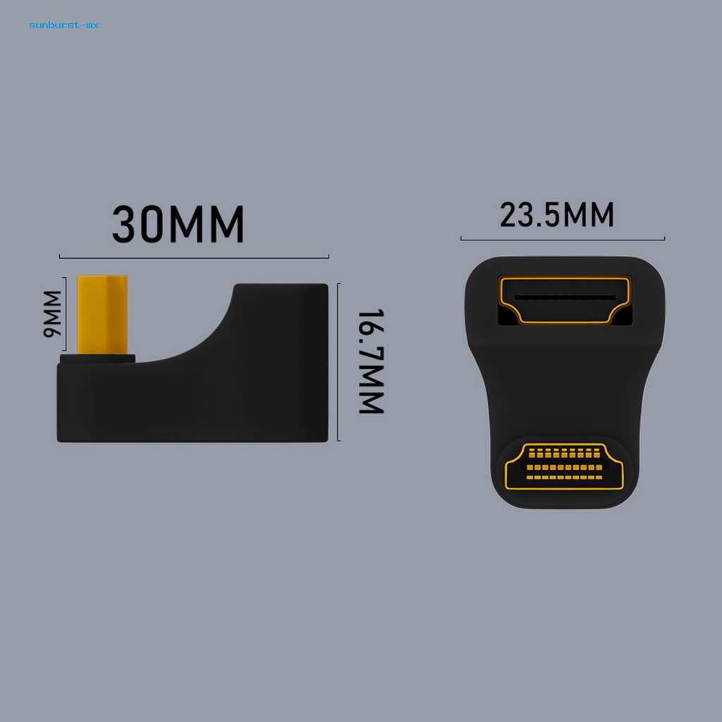Sunburst.mx tv hdmi 8k60hz hdmi-Compatable Chất Lượng Cao 180° Bộ Chuyển Đổi hdmi Sang hdmi Cho Đầu Ra 8k60hz hd Phích Cắm Và Sử Dụng Phích Cắm Đông Nam