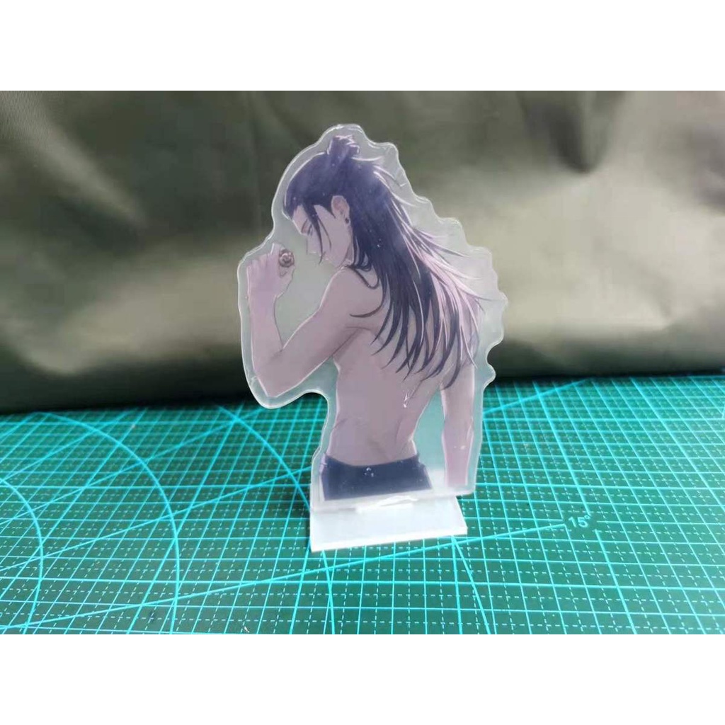 Mô hình Standee Jujutsu Kaisen Half Body Acrylic Stand Geto Suguru Gojo Satoru Animedecor góc học tập để bàn làm việc
