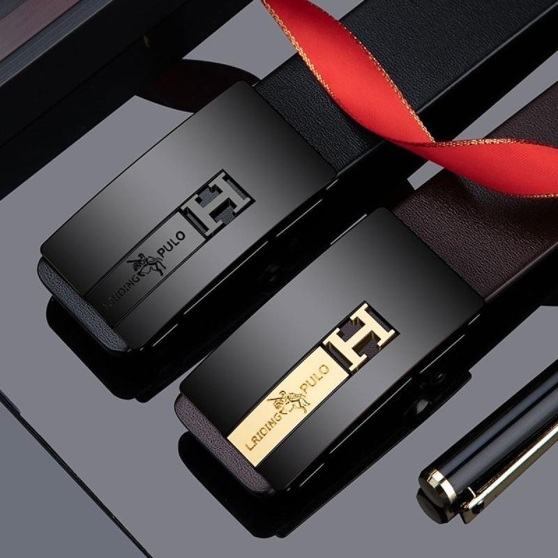 Thắt Lưng Nam Thắt Lưng Da Dây nịt nam Cao Cấp khóa tự động 110cm-130cm x 3.5cm