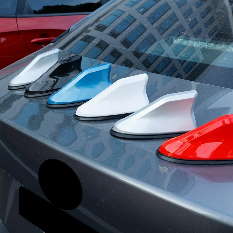 Ăng Ten Vây Cá Mập Khuếch Đại Tín Hiệu fm 7 Màu Trang Trí Xe Hơi