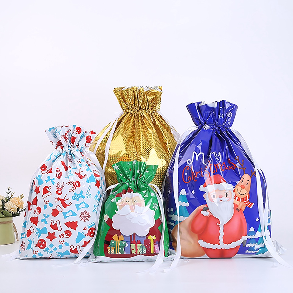 Túi Dây Rút Đa Năng Thời Trang Đựng Quà Giáng Sinh