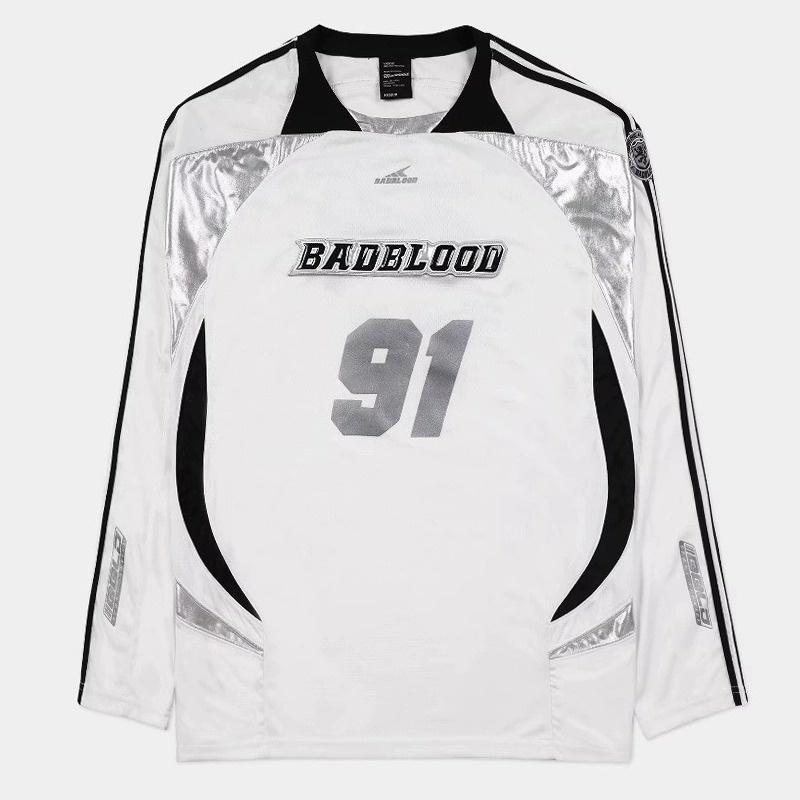 Badblood Áo Thun Dài Tay oversize Thời Trang Nữ