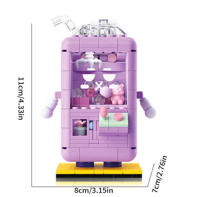 MINI PARTICLES 2096-2099 CLAW MACHINE CROSS-DRESSING SERIES DESKTOP DECORATION ASSEMBLING BUILDING BLOCKS BUILDING BLOCK MAINAN KIDS TOYS LEGO BRICKS TOY DIY LEGO FLOWER GAME PERIPHERAL DOLL TOYS GIFTS