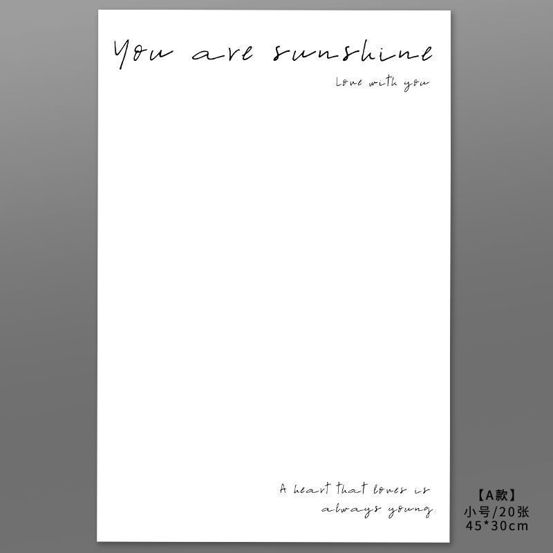 Giấy gói hoa LOVE ,studio, you are, flower sang chảnh khổ 30x45cm chống nước