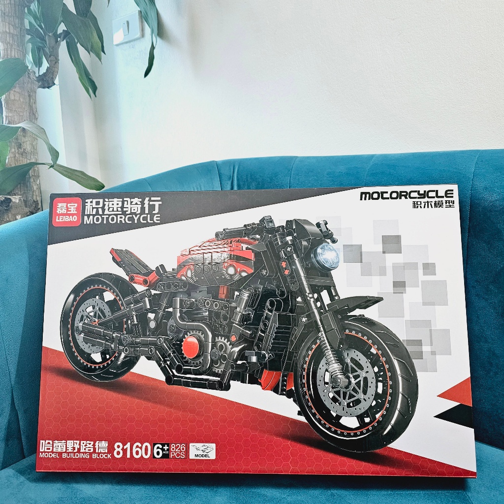 826 Chi Tiết/ Size 35cm/ Bộ Đồ Chơi Lắp Ráp Mô Hình Xe Máy Phân Khối Lớn, Lắp Ráp Mô Hình