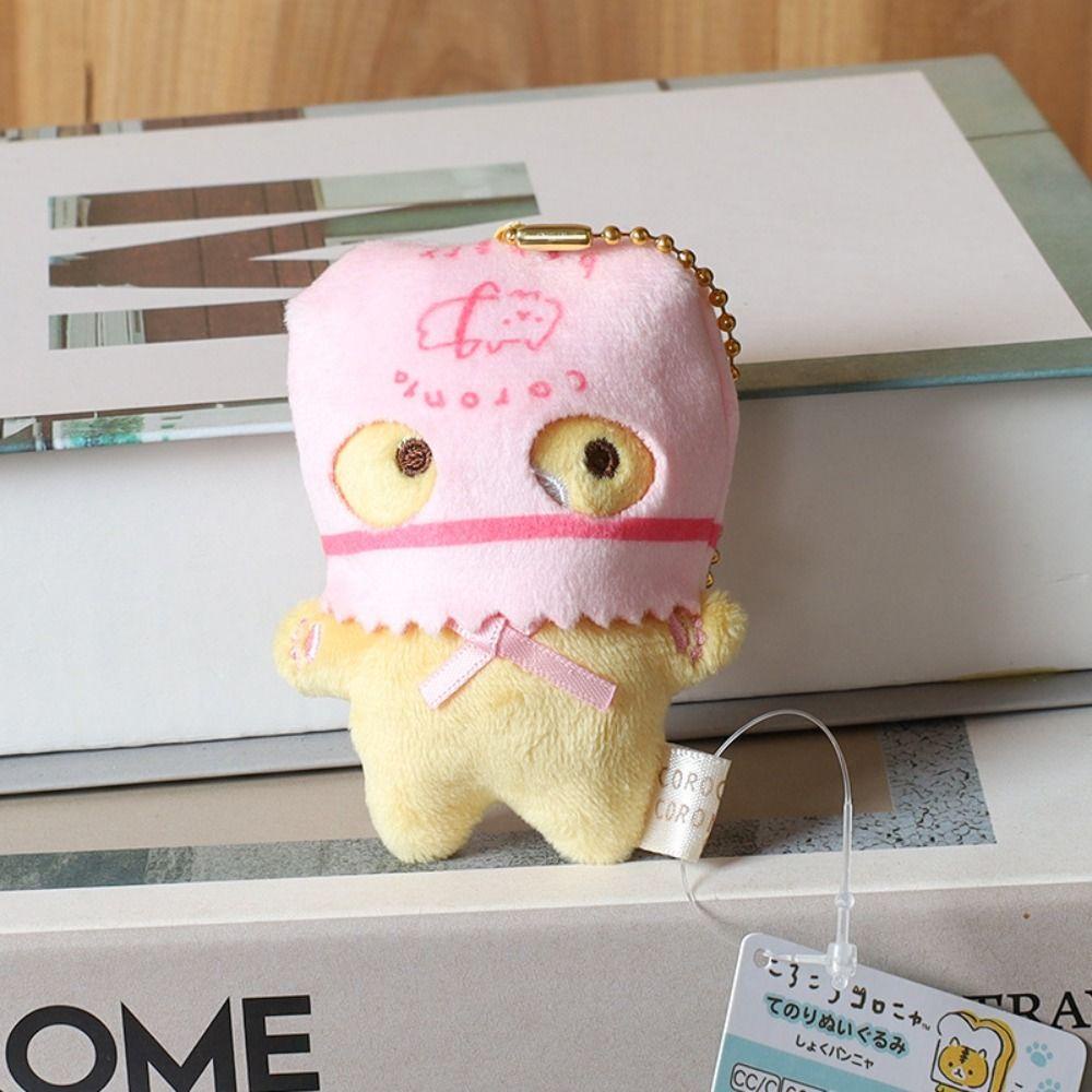 Mmluck Mask Móc Khóa Mèo Nhồi Bông Mềm Mại Đáng Yêu Treo Túi Xách rilakkuma