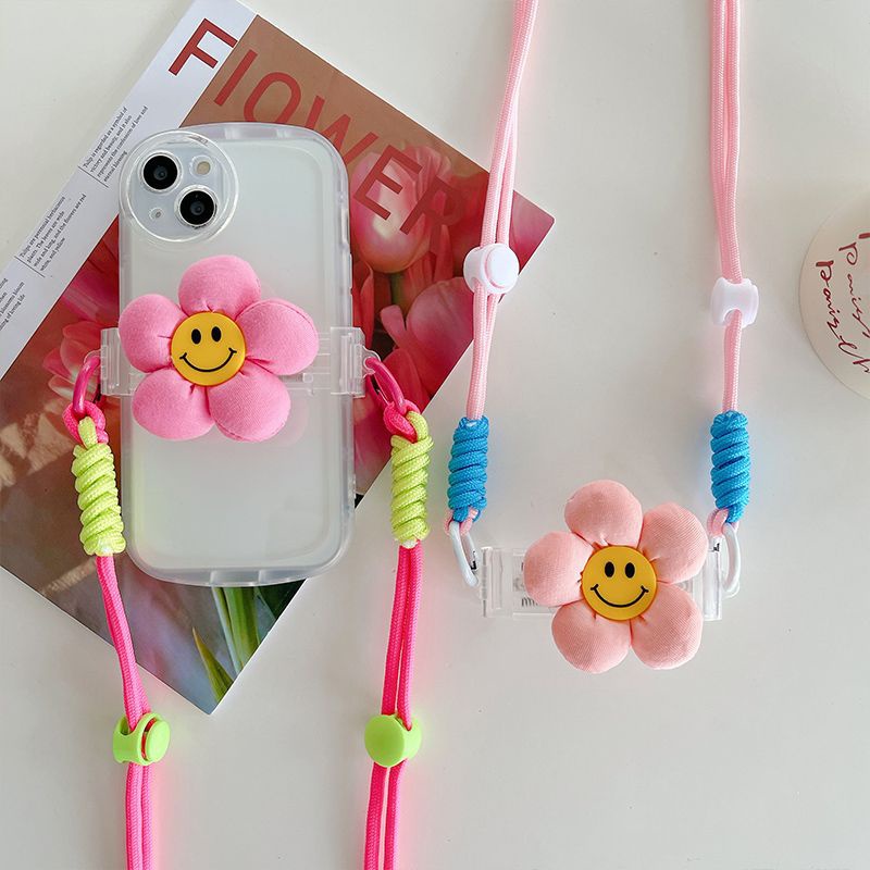 Dây Đeo Chéo Họa Tiết Hoạt Hình Dễ Thương Cho Điện Thoại