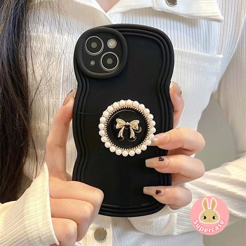 Ốp Điện Thoại Có Giá Đỡ Hình Nơ Cho iphone 15 pro max 15 plus 14 13 12 mini 11 pro max 14 plus 6 7 8 plus se 2020