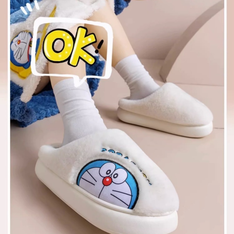 Dép Bông Đi Trong Nhà Giữ Ấm Mùa Đông Hình doraemon Cho Bé Gái Dép Đi Trong Nhà Mềm Mại Họa Tiết Hoạt Hình Dễ Thương Cho Cặp Đôi