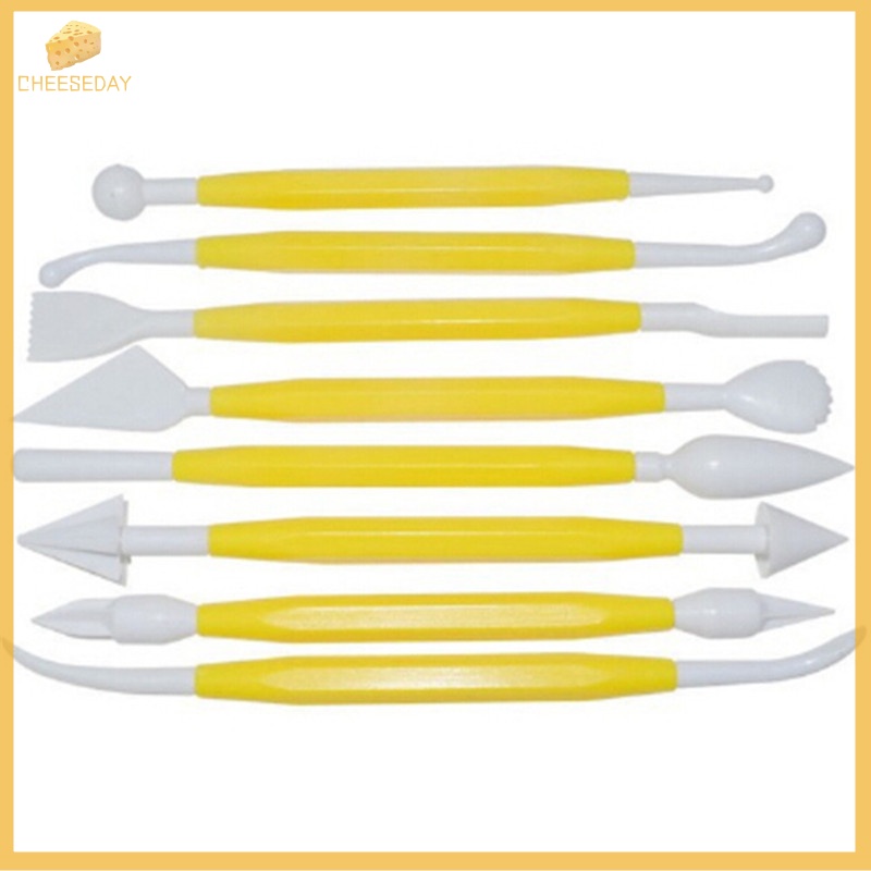 Kem cheeseday| Set 8 Dụng Cụ Tạo Hình Đất Sét polymer Bằng Nhựa polymer Cho Bé Mới