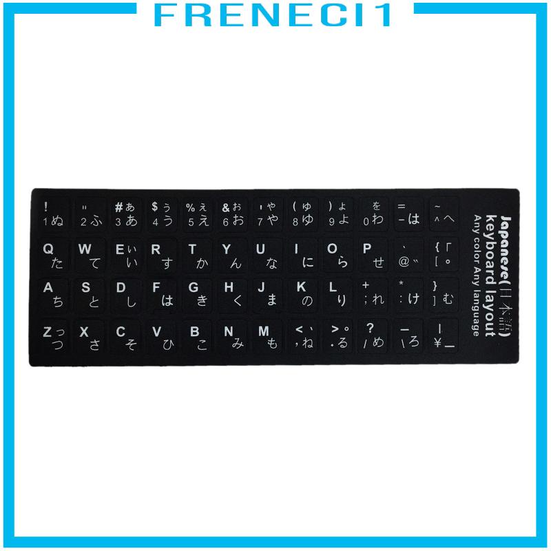 Miếng Dán Màu Đen In Chữ Siêu Bền Trang Trí Bàn Phím laptop Máy Tính Để Bàn