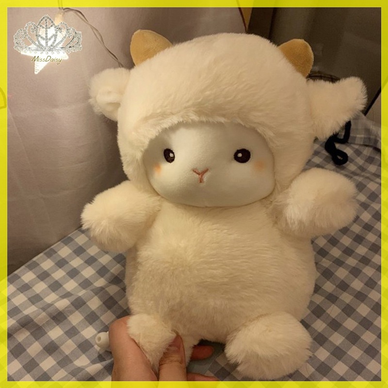 Thú Nhồi Bông Hình Cừu alpaca 25cm Siêu Dễ Thương