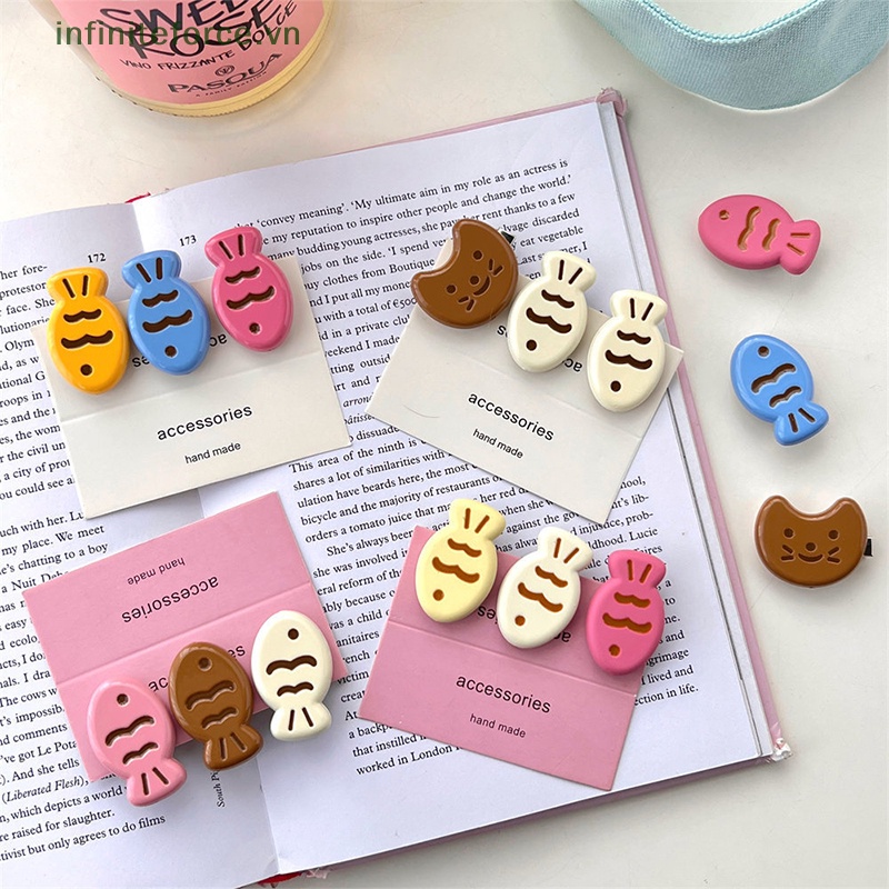Set 1 / 3 Kẹp Tóc Hình Cá Nhỏ Dễ Thương Cho Bé Gái