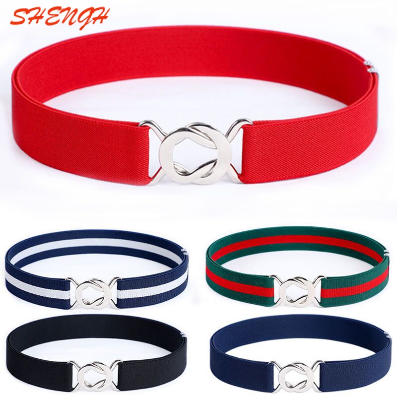 Thắt Lưng unisex Co Giãn Không Đường May Đơn Giản Hợp Thời Trang