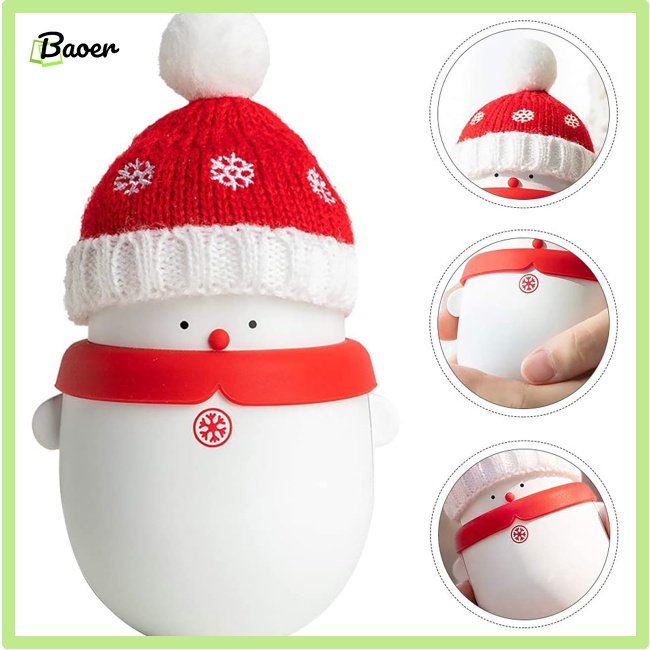 Máy Sưởi Ấm Tay Mùa Đông mini 10w 2 Cổng Sạc usb Chính Hãng 100% Hình Người Tuyết