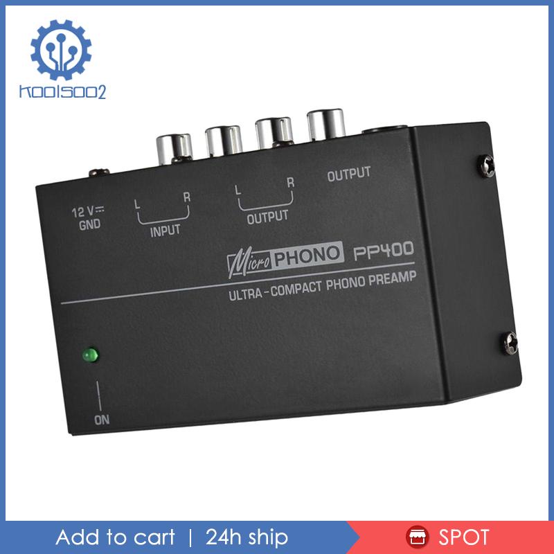 Phono Bảng Mạch Khuếch Đại Tín Hiệu Xoay preamp dc 12v Cho Loa Máy Tính