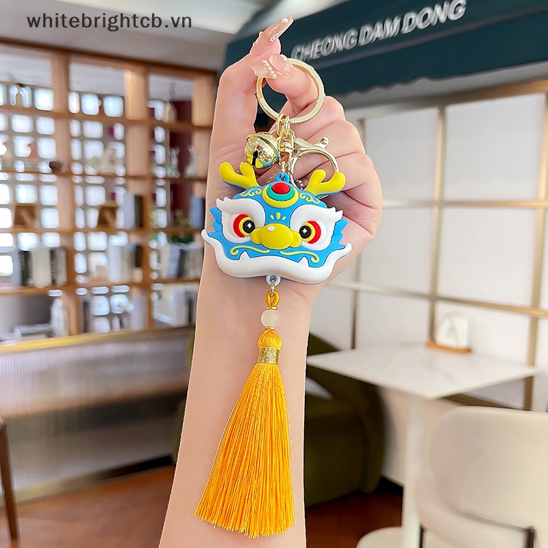 / / Cny Trang Trí / / Móc Khóa Xe Hơi Mặt Hình Đầu Sư Tử Múa Rồng Năm Mới Phong Cách Trung Hoa Sáng Tạo Làm Quà Tặng Nhỏ