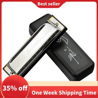 Kèn harmonica swan 10 Lỗ Bằng Thép Không Gỉ Mới