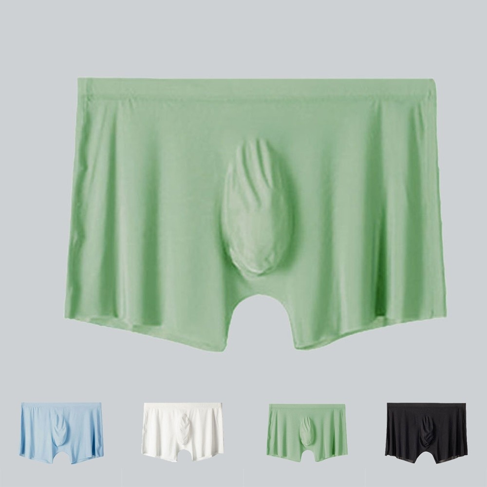 Quần Lót boxer Vải Lụa Lạnh Mềm Mại Thoáng Mát Cho Nam