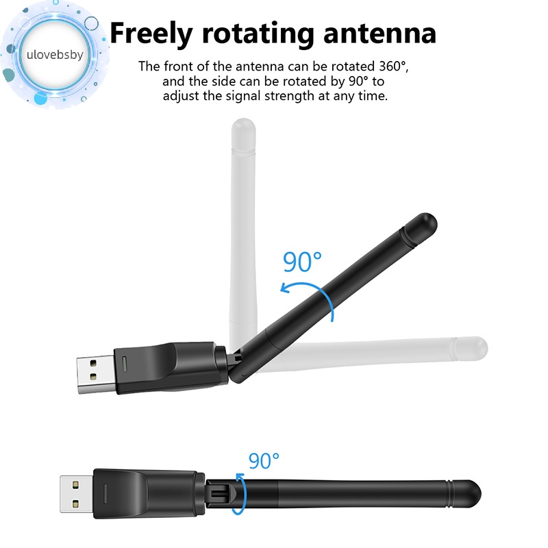 Thẻ Mạng wifi ulovebsby mt7601 mini usb wifi 150mbps rtl8188 Cho Máy Tính laptop 2.4ghz vn