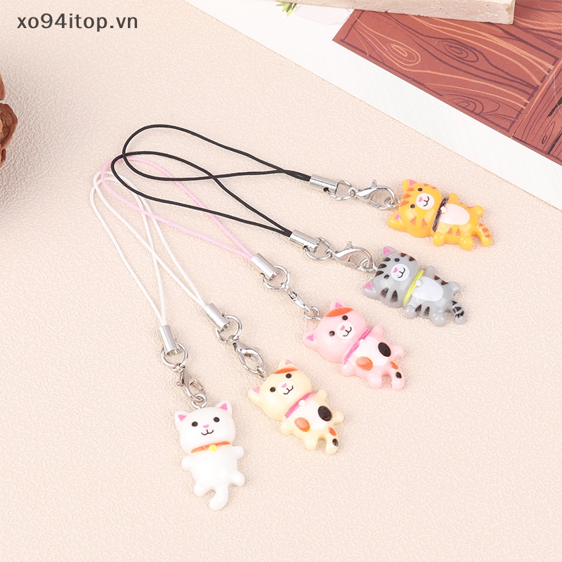 Xoitop Dây Đeo Điện Thoại y2k Hình Mèo Hoạt Hình Dễ Thương Có Móc Khóa Thích Hợp Làm Quà Tặng Cho Bạn Gái vn