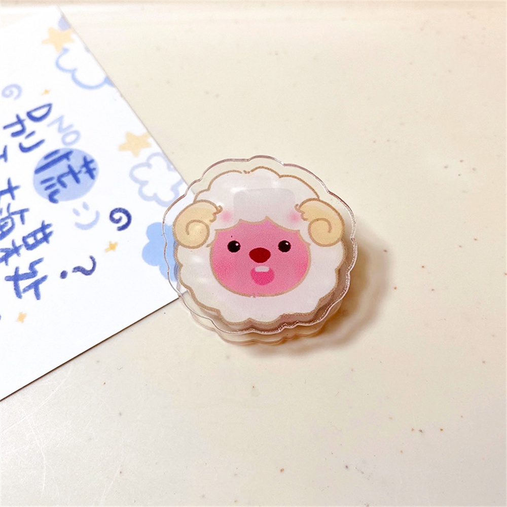 1 Kẹp Giấy Hai Mặt Acrylic Loppy Sổ Tay Kiểm Tra Giấy Ghi Chú Kẹp Văn Phòng Phẩm