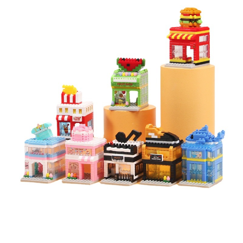 Bộ Đồ Chơi Lắp Ráp Mô Hình Đường Phố mini Cho Bé