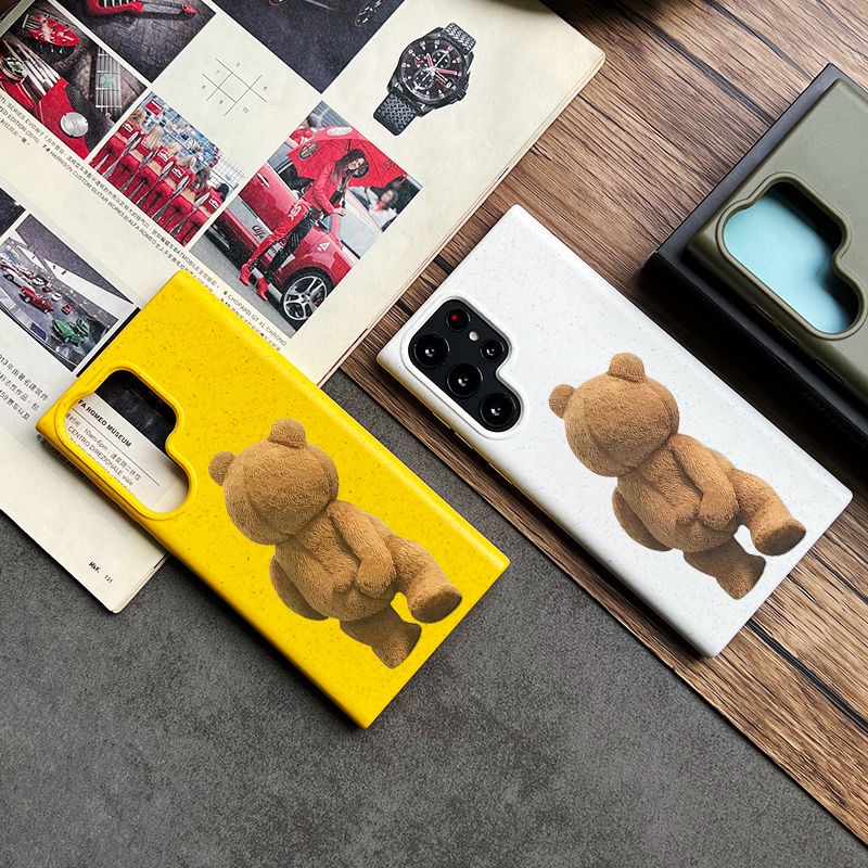 Ôp Điện Thoại Chống Sốc Hình Gấu teddy Cho samsung s23 ultra s23 samsung s23 + s23 + s22 ultra s22 + s22 s21 ultra s21 + s21 a73 a54 a52 Ốp