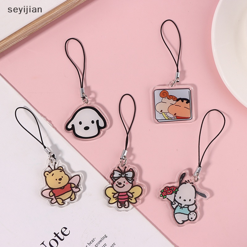 Dây Đeo Điện Thoại Trang Trí Ba Lô / Móc Khóa Hình Cậu Bé Bút Chì shin-chan Dễ Thương Thích Hợp Làm Quà Tặng Cho Bé Trai Bé