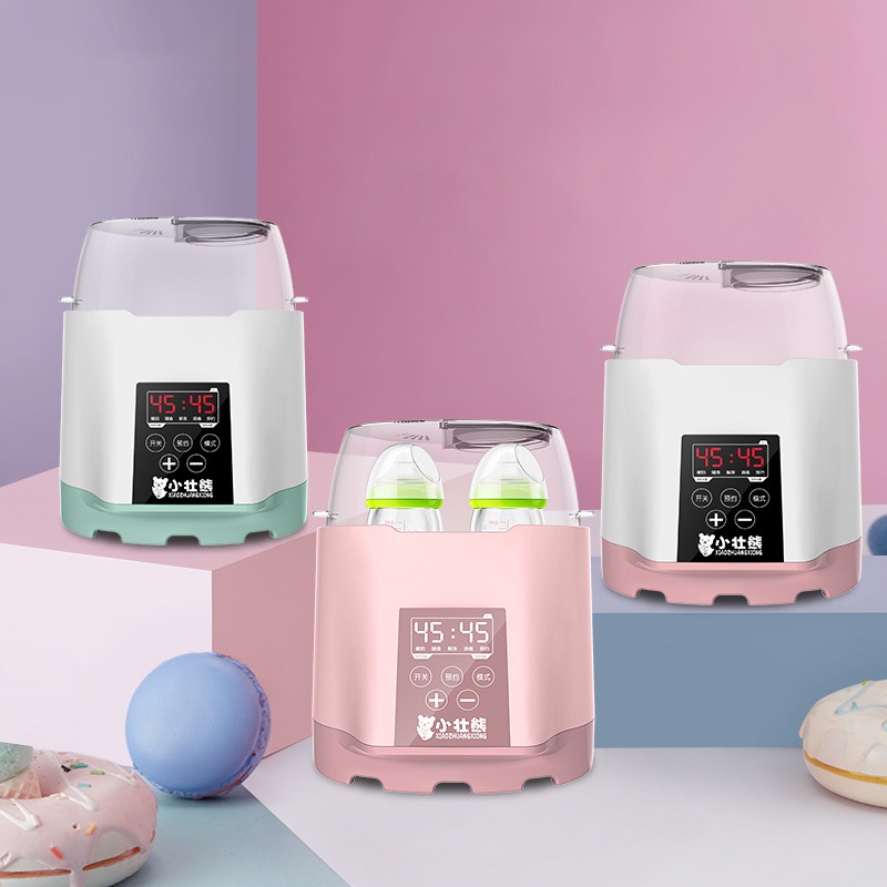 Xiaozhubangchu Máy Tiệt Trùng Hâm Nóng Sữa Em Bé Màn Hình lcd Cảm Ứng 2 Trong 1